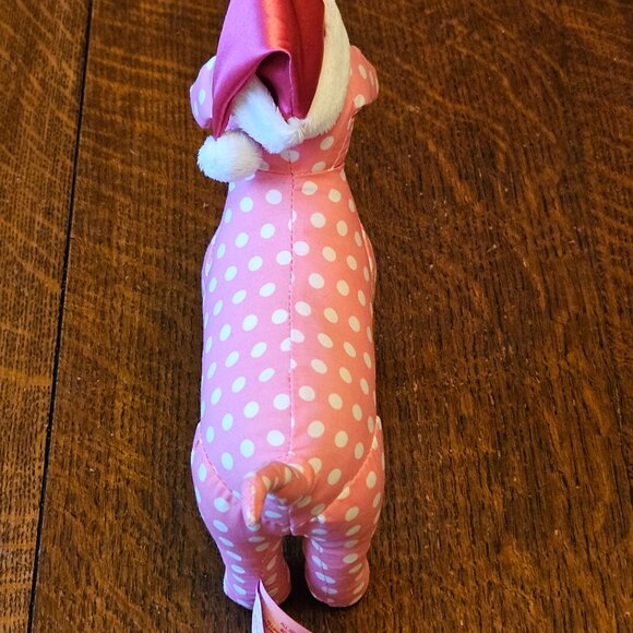 Victoria's Secret PINK Polka Dot Dog in Santa Hat - Picture 4 of 7